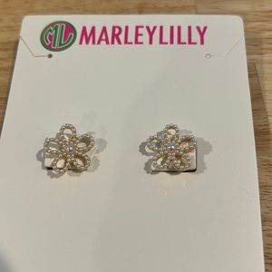 Marley Lilly Pearl flower earrings